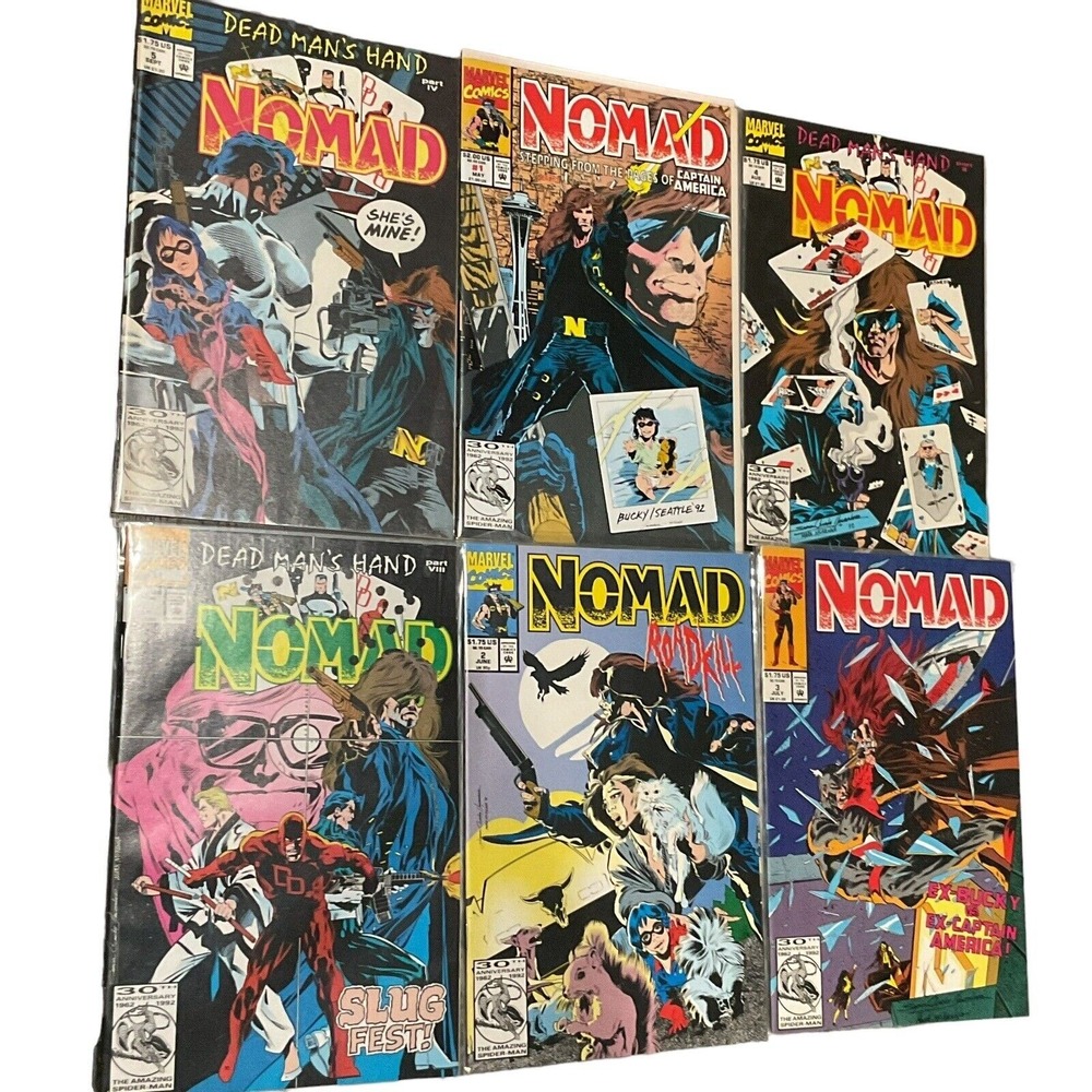 Nomad Lot Of 6 Comic Books 1992 Dead Man's Hand Roadkill